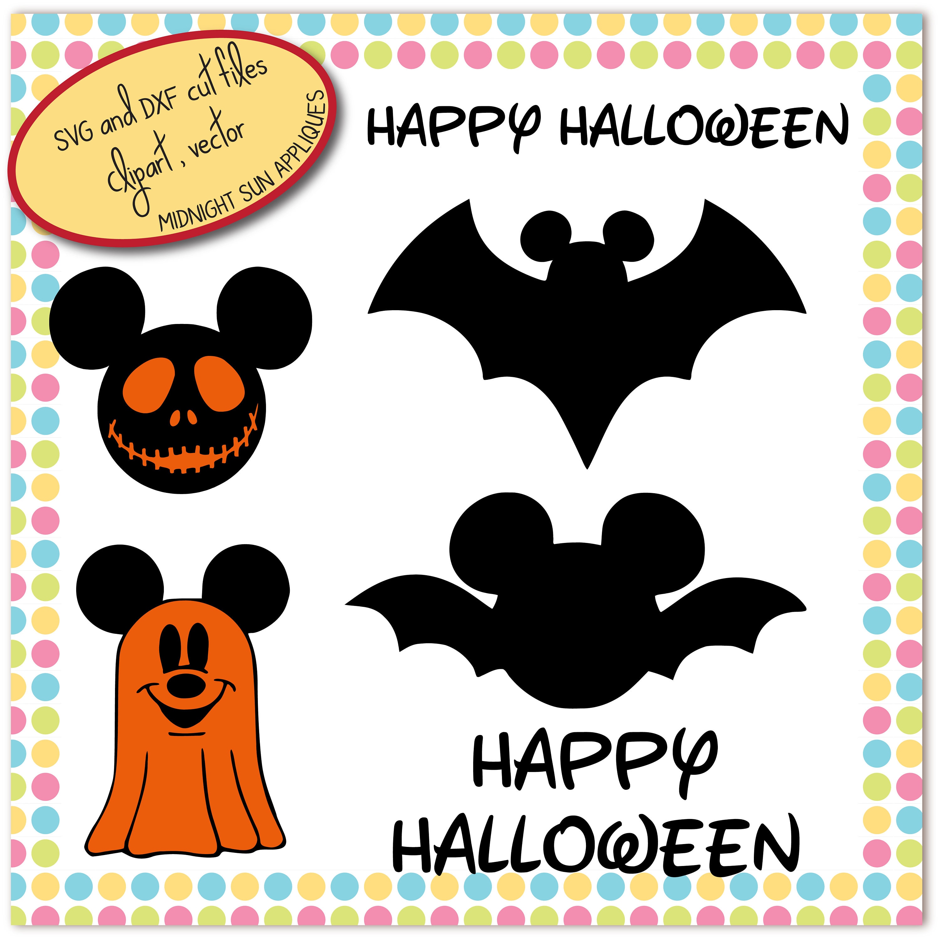 Halloween SVG halloween cut file mickey mouse halloween