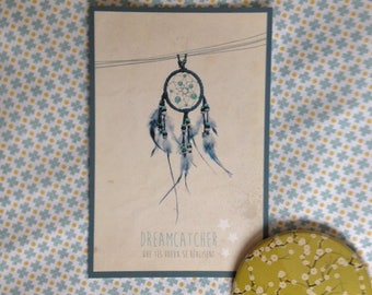 Map postcard "Dreamcatcher" that your wishes come true!
