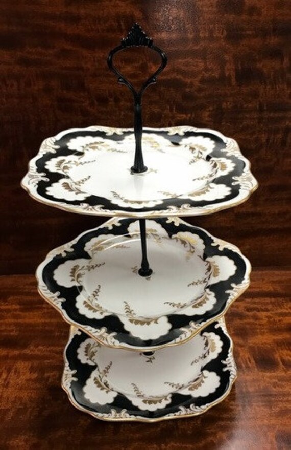 3 tier server with Bavarian china plates