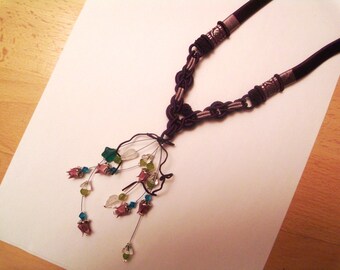 origami lotus flower necklace