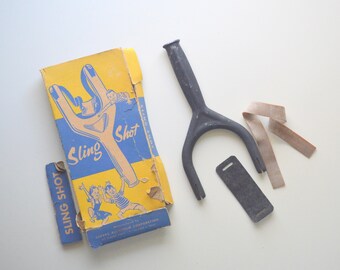 Cast Aluminum Sling Shot, Lukens Aluminum Corp. Unused, Original Box