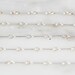 Sterling Silver Straight Bar Chain / Silver Bar Link Chain / 8mm Bar Chain by Foot / Wholesale Silver Necklace Chain / Bulk Silver Chain