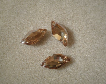 Swarovski Crystal Sew On 3254 Leaf Beads