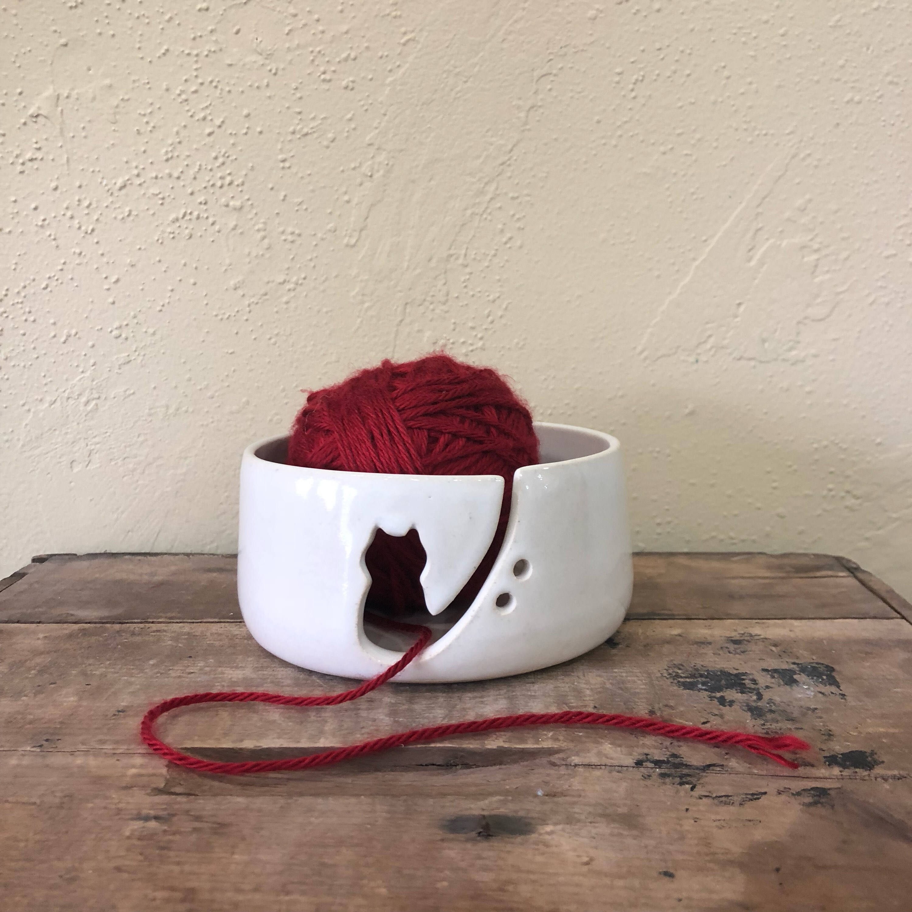Kitty Yarn Bowl Cat Yarn Bowl