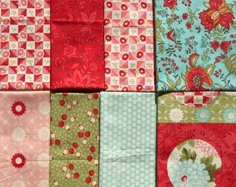 Bliss Bonnie and Camille moda fabrics 8 Fat Quarter Yard set Please Read