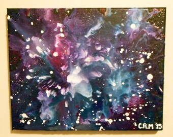Cosmic Crayon Original Artwork Abstract Home Decor Wall Art