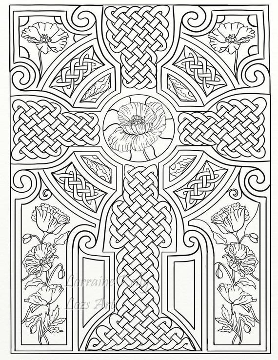 10 x Celtic Knots Mandala Adult Coloring Pages Instant PDF