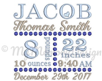 popular items for birth announcement template
