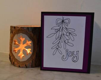Christmas mistletoe handmade cards