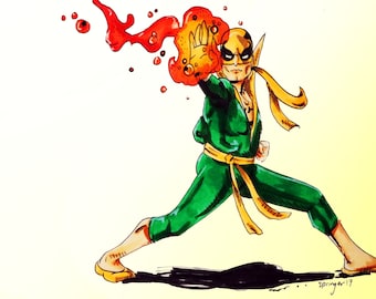 Marvel Inspired Iron Fist Art Print