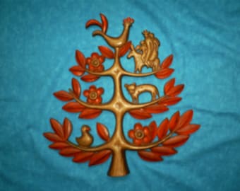 Vintage Syroco Tree of Life Wall Hanging.