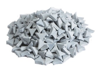 5 lbs. Ceramic Polisher Abrasive Polishing Tumbler Media Deburring & Polish Parts and more