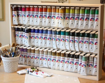 Craft Paint Storage Rack Holds 81 2 oz Bottles of Paint