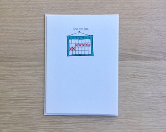 Funny Belated Birthday Card
