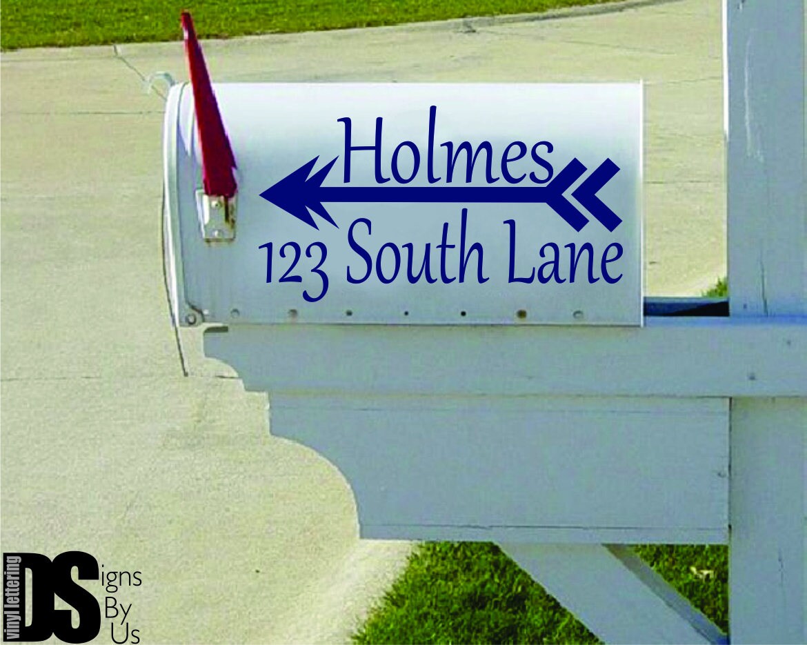 Arrow Mailbox Decal