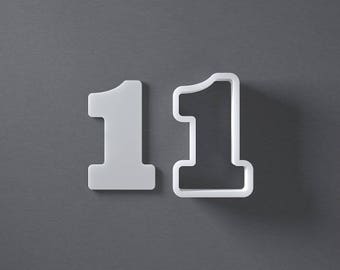 Number one cookie cutter, birthday cookies