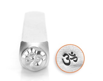 Om Metal Stamp ImpressArt Steel Stamping Tool for Hand Stamping Jewelry and Leather - AA055