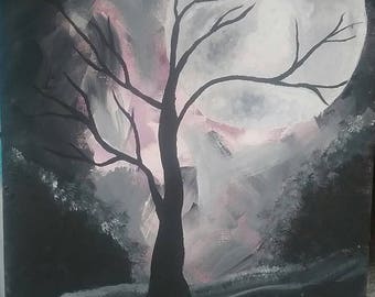 Full moon night scene