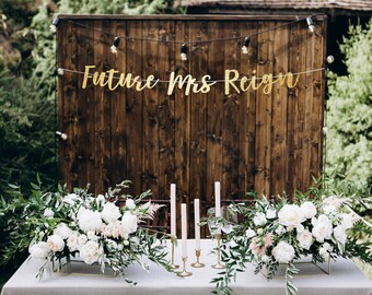 Future mrs banner, bridal shower decorations, bachelorette party decorations, bridal shower banner, future mrs decorations, personalized