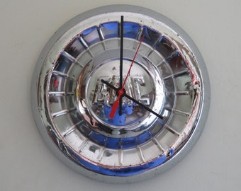 1955-59 GMC Truck Hubcap Clock - Item 2621