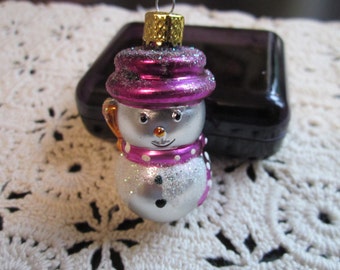 Vintage Snowman Ornament