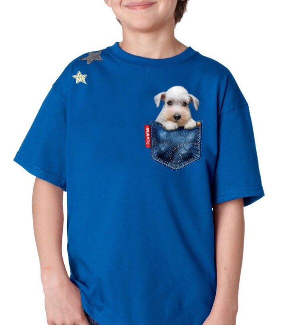 schnauzer pocket shirt