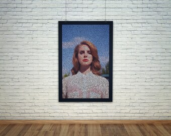 Lana Del Rey - Born To Die - Typographic Lyrics Poster