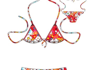 Triangle Bikini Women s sewing pattern size 8 to 22
