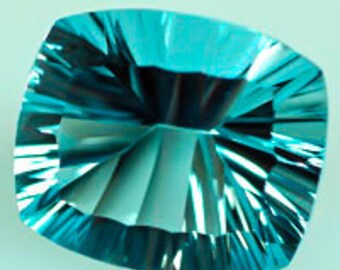 Concave Oval Cushion Blue Topaz 31.80 c