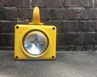 Yellow Boat Light / Waterproof / Cold War Era / Industrial