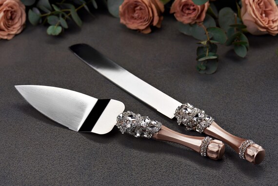 Personalized Wedding Cake Server Set Wedding Cake Knife