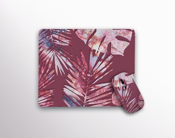 Mouse Pad Mouse Mat Leaves PC Mouse Nature Mouse Mat+Mouse Mousemat With Design Round Mousepad Computer Mouse Leaves RS3257