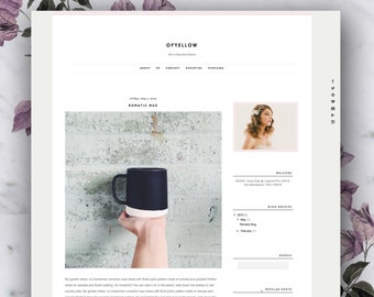 Premade Blogger Template - Ofyellow