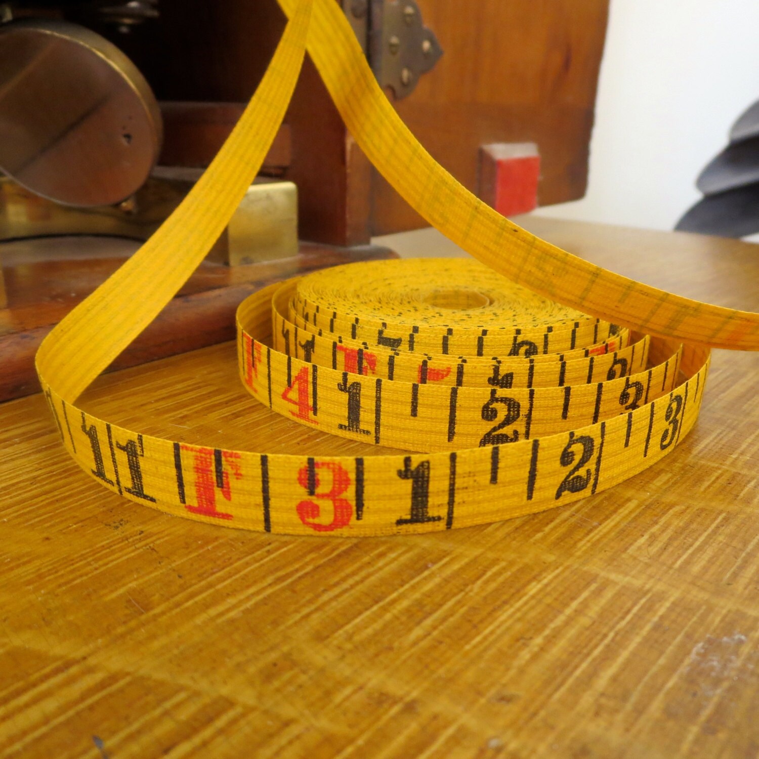 Vintage tape measure 2 yards measurement tape Antique tape