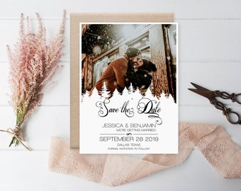winter save the date etsy