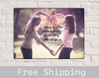 Black Friday Canvas - Best Friend Gift - Bridesmaid Gift - Best Friend Christmas gift - Sister Gift - Maid of Hornor Gift - Custom Canvas