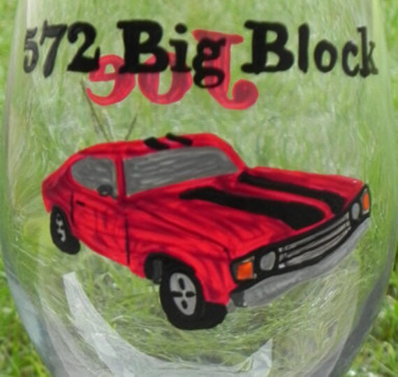 Chevy Nova Wine Glass