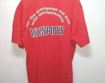NEW OLD STOCK ! Christmast Sale Rare Vintage Vansports T-shirt