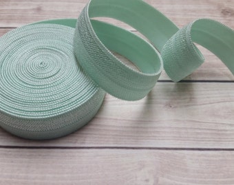 5/8 MINT Fold Over Elastic 5 or 10 Yards