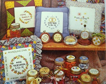 Mini Messages Cross Stitch Pattern Leaflet 1979 Gloria & Pat 18 Designa