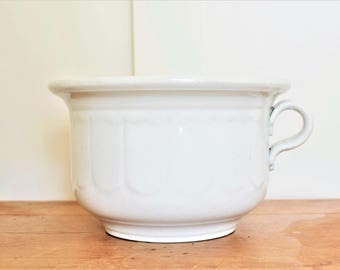 Antique Ironstone Chamber Pot