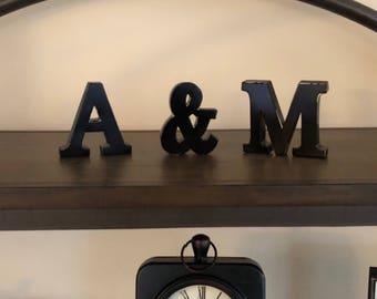 ON SALE Your Choice Letter / Small Metal Letter / Industrial Letter / Metal Letter M / Tin Metal Letter/A/B/C/D/E/F/G/H/I/J/K/L/M/N/O/P/Q/&