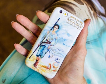 REY and BB-8 from Star Wars ( The Last Jedy , The Force Awakens ) Case for iPhone, Samsung, other by Takila