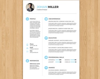 resume portfolio etsy