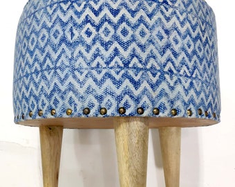 Indigo Blue Round Sitting