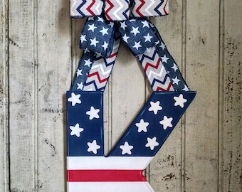 12" American flag letter