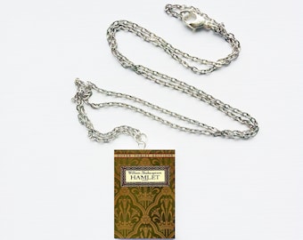 Hamlet mini book necklace