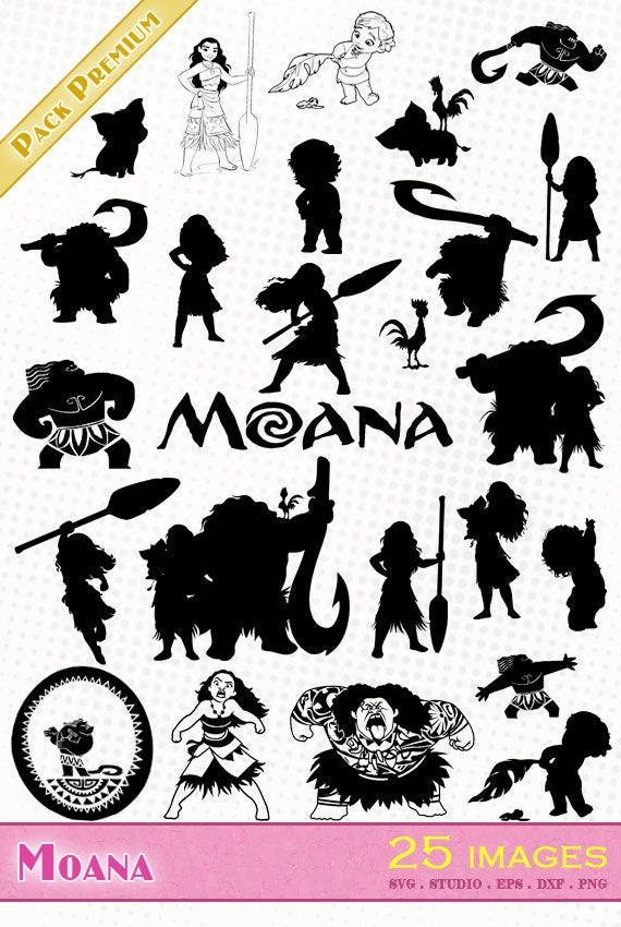 Download Moana 25 svg / dxf / eps / silhouette studio / png