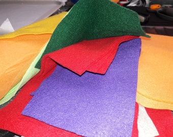 ONE POUND SALE Polyester Felt Scrap Bag (one pound bag)