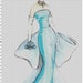 Large Size Disney Designer Princess Doll Cinderella Cross Stitch Pattern PDF (Pattern Only)